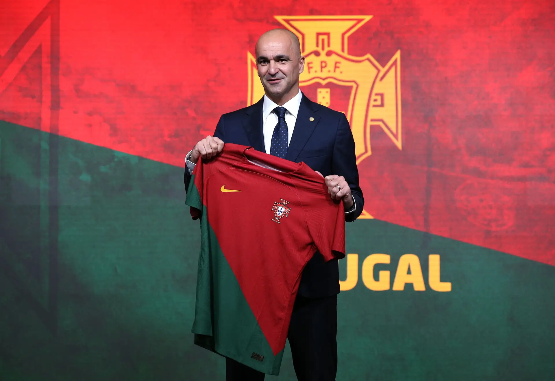 O novo selecionador nacional, Roberto Martínez.