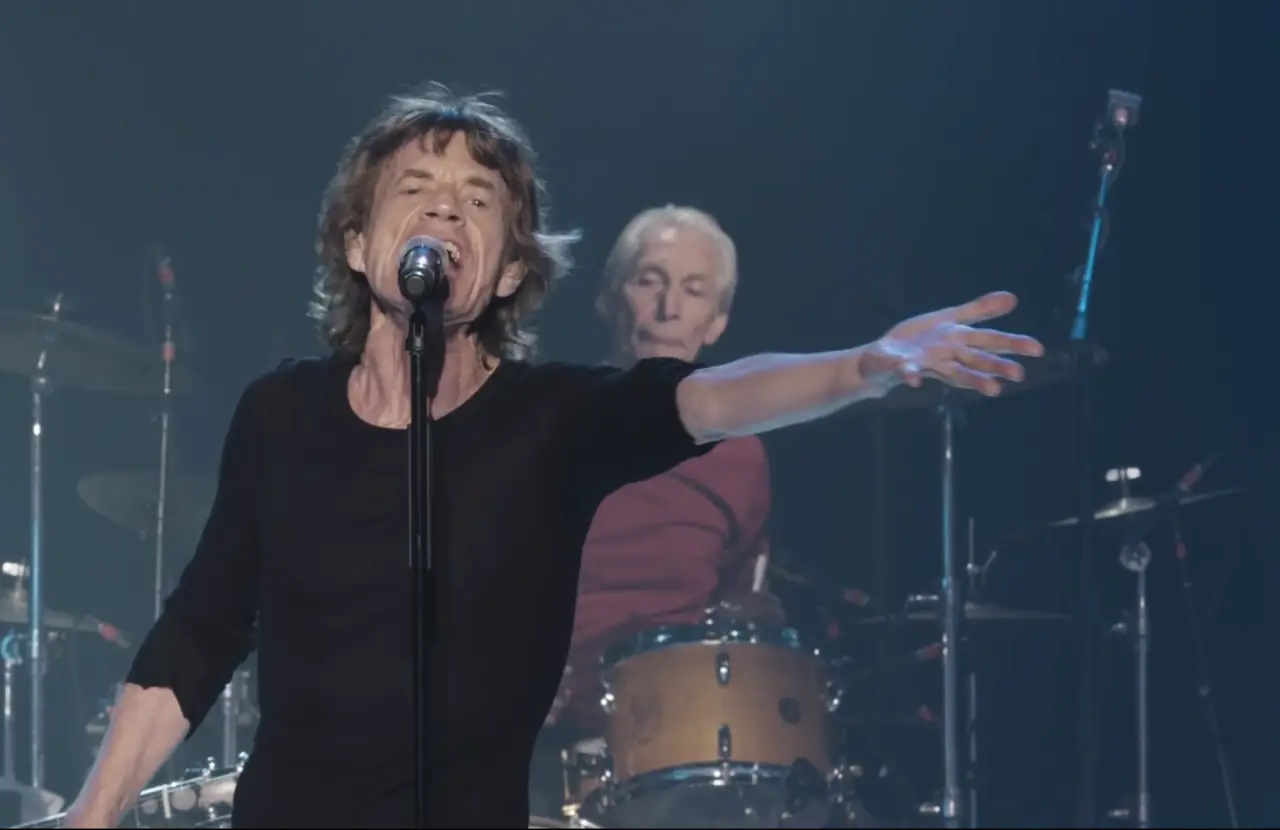 Mick Jagger e Charlie Watts: revisitando "Sticky Fingers" numa sala de Los Angeles