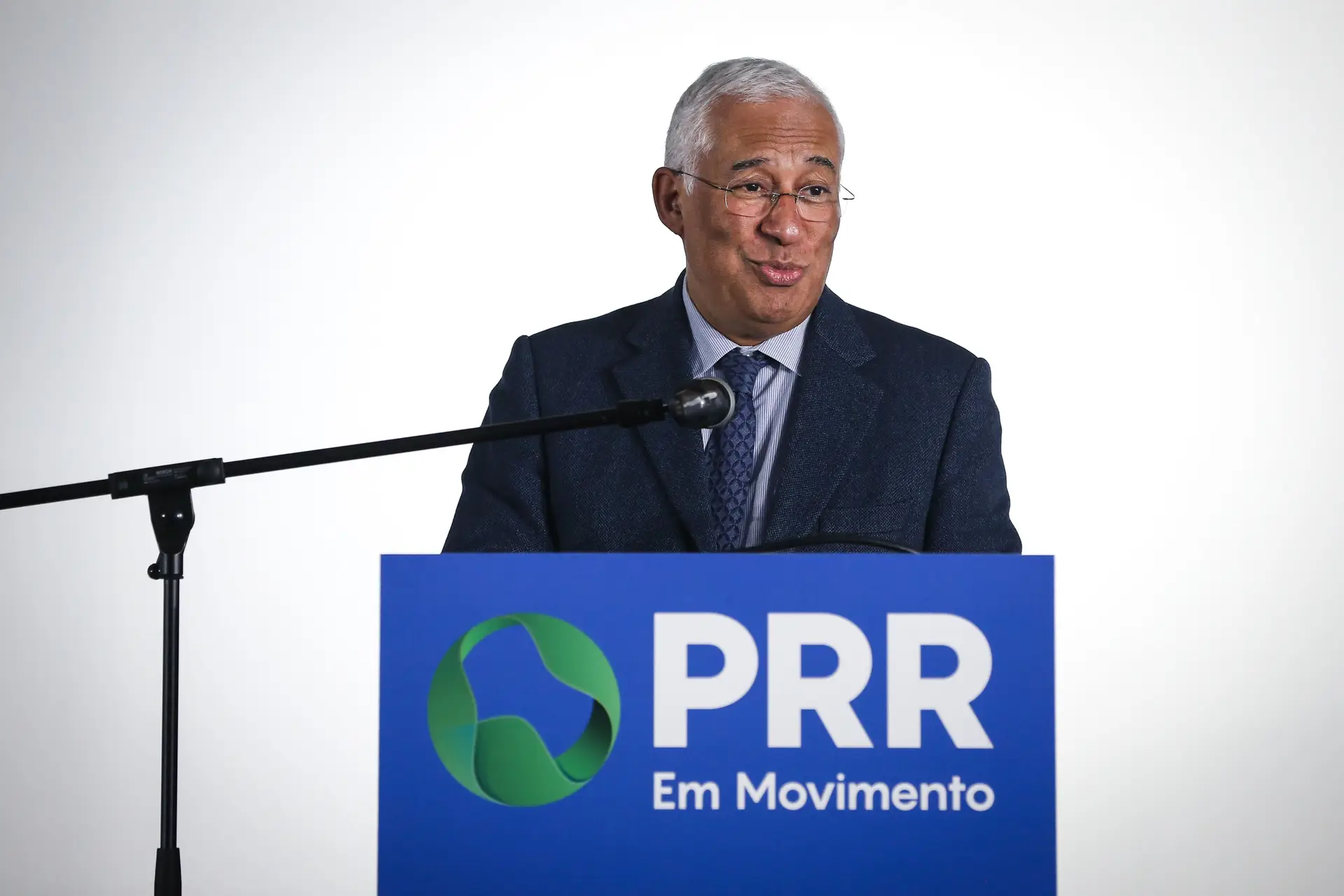 O primeiro-ministro discursa durante a apresentação de Medidas de Transição Digital nos Serviços Públicos da Segurança Social