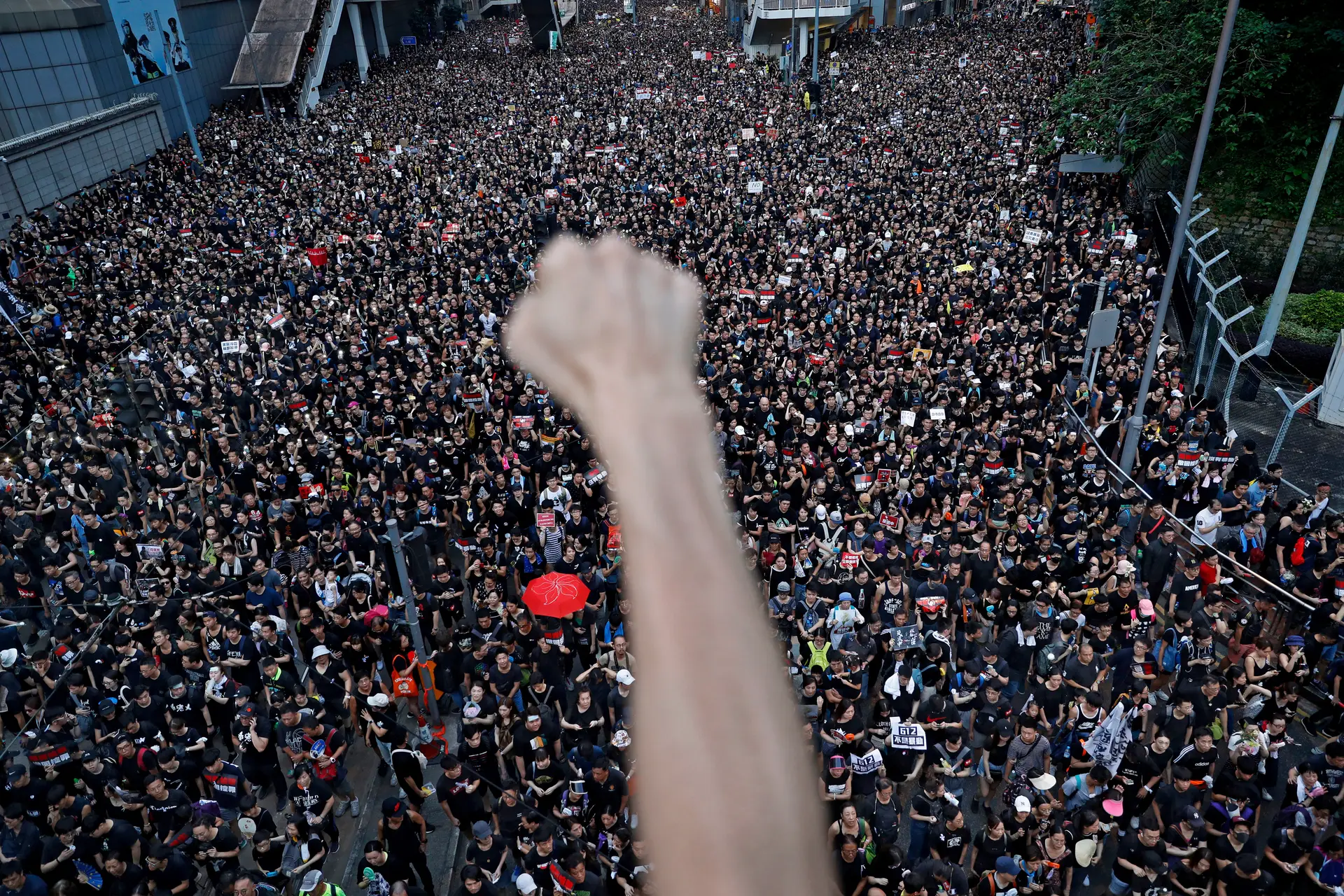 Protestos em Hong Kong - Imagem de arquivo