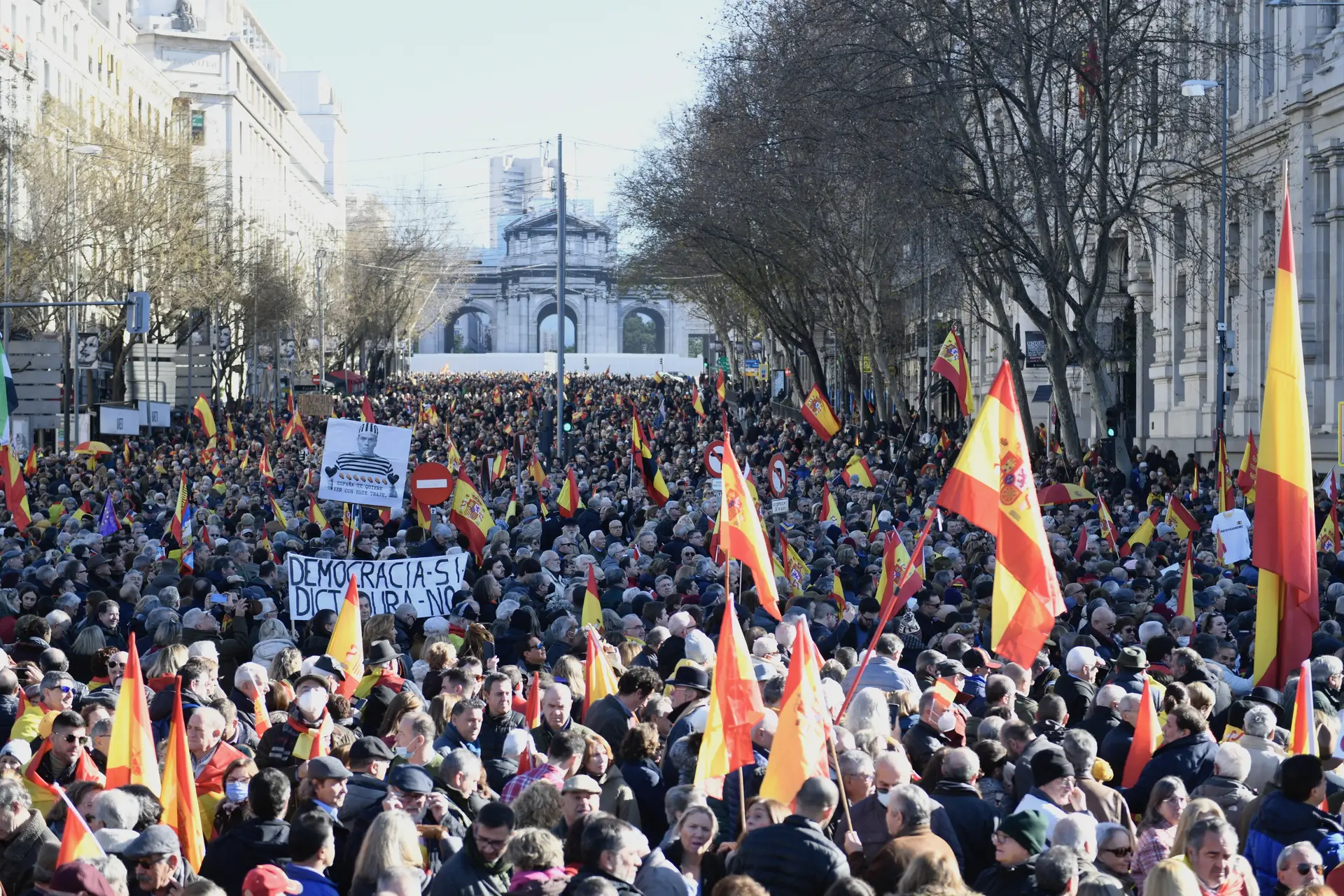Manifestação em Madrid, Espanha