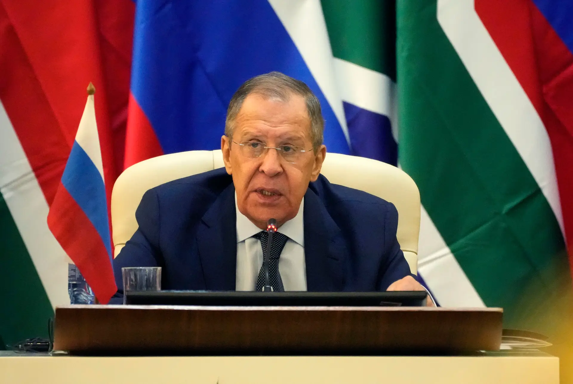 Sergei Lavrov, ministro dos Negócios Estrangeiros da Rússia.