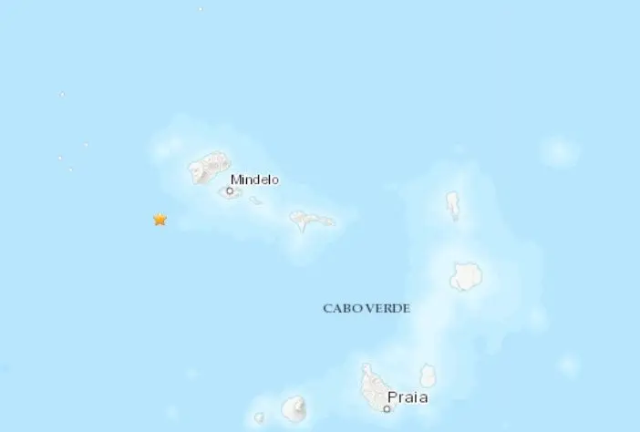 Registado sismo de magnitude 5,3 em Cabo Verde