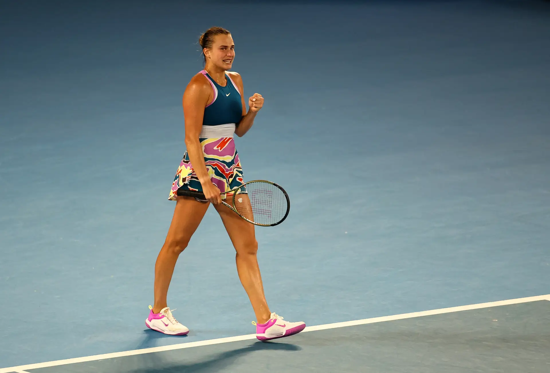 A tenista bielorrussa Aryna Sabalenka, quinta do ranking mundial