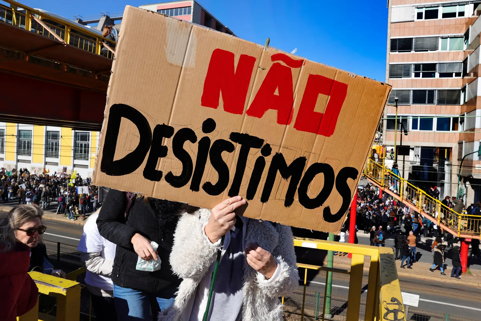 Greve dos professores em Portalegre "está a ser um grande sucesso"