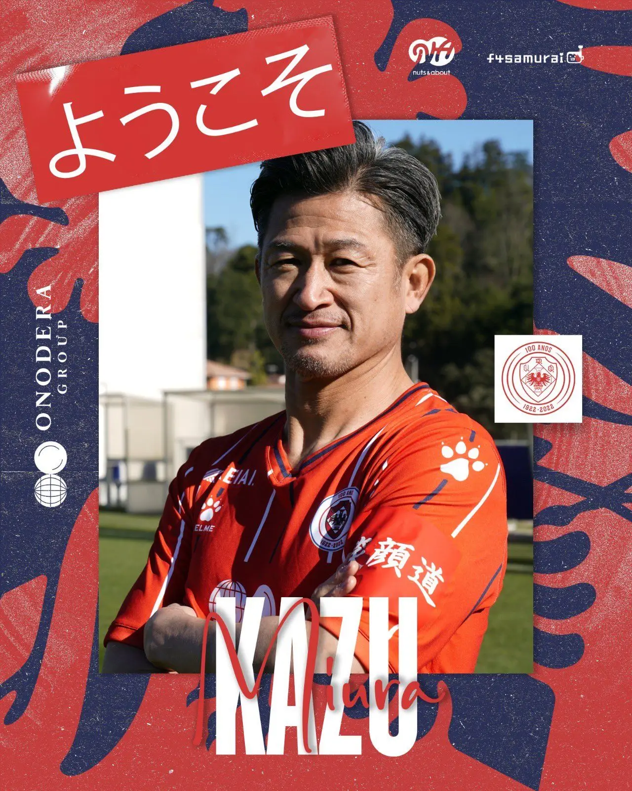 Kazuyoshi Miura, de 55 anos, foi oficializado como jogador da UD Oliveirense.