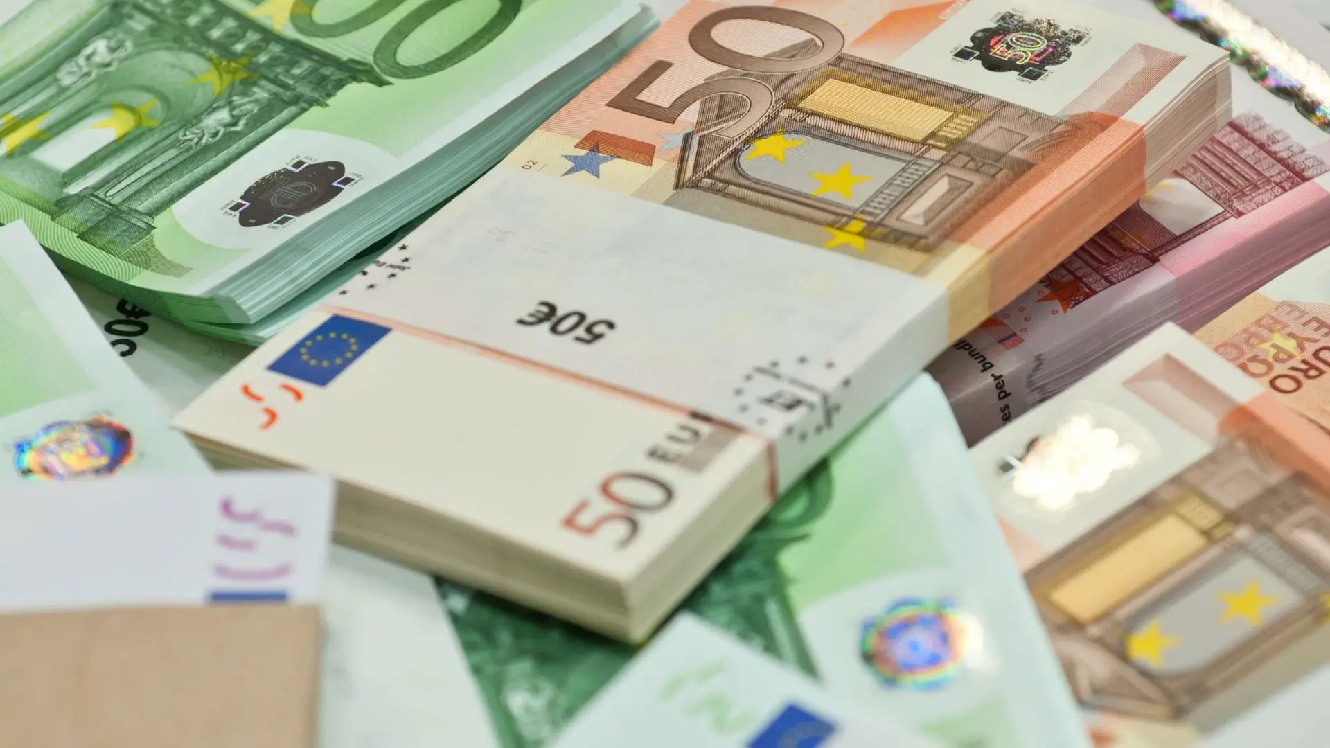 Notas de euros.