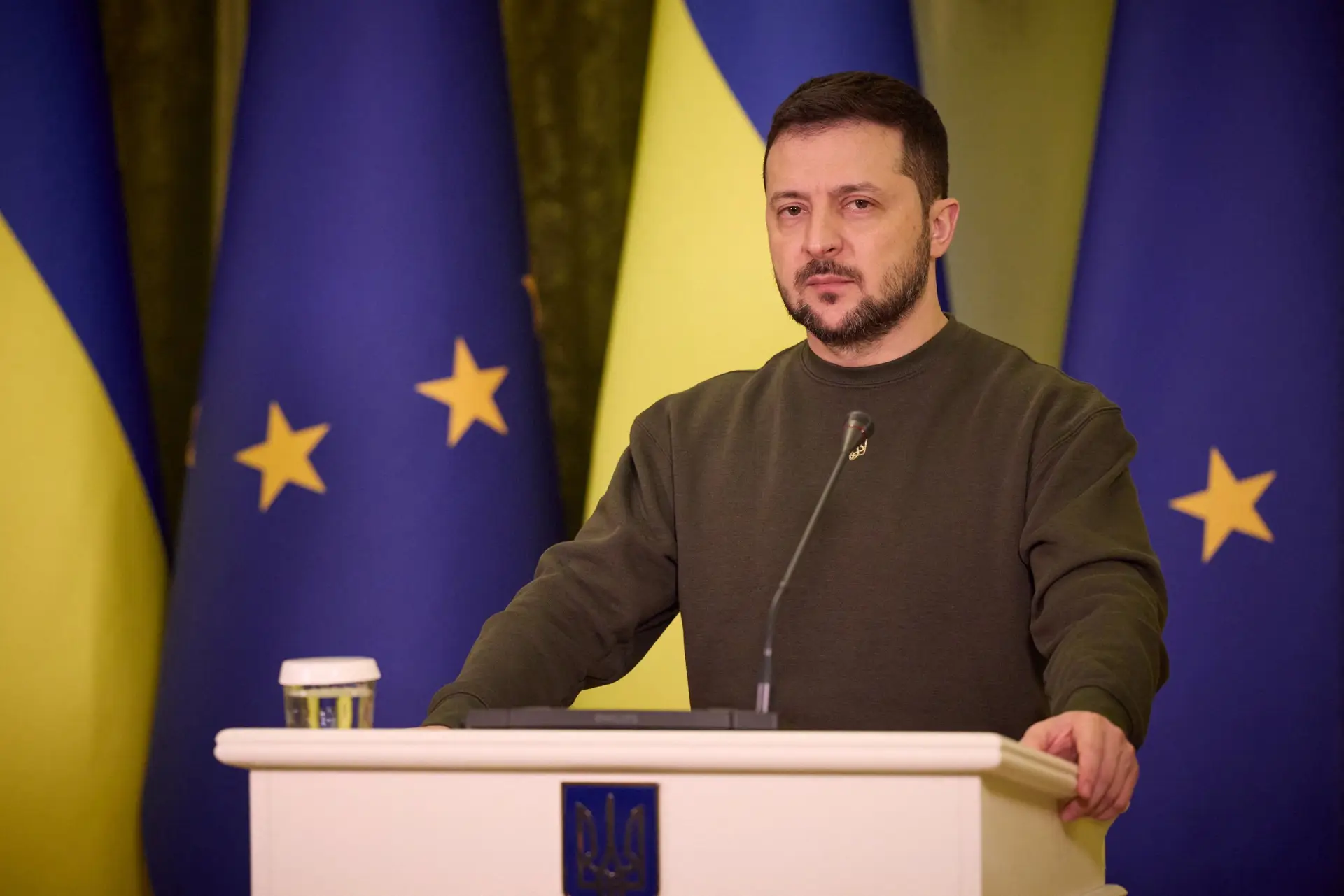 Volodymyr Zelensky, Presidente da Ucrânia.