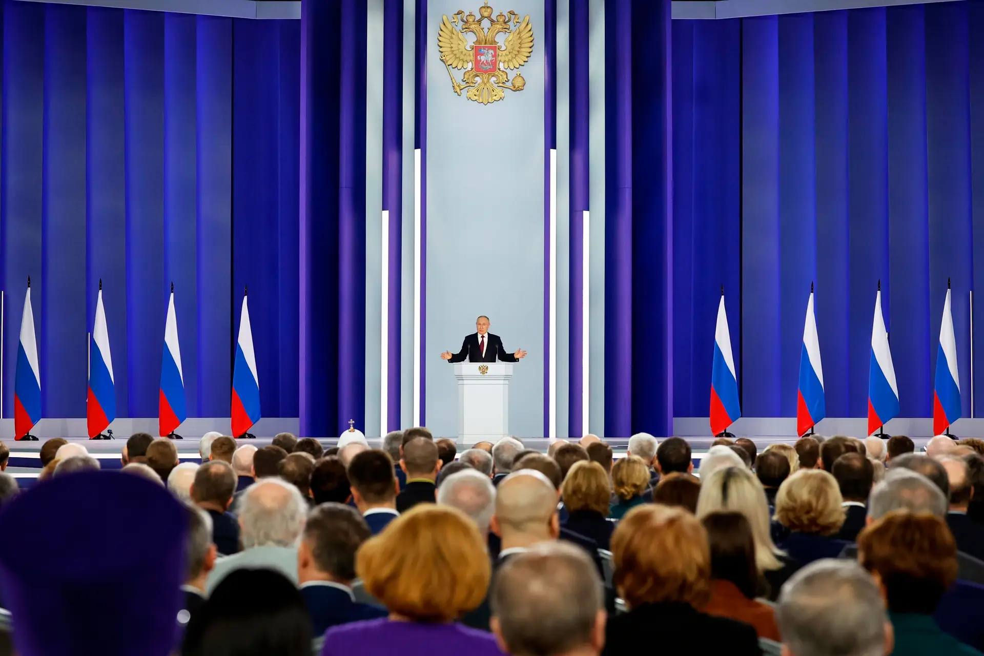 Discurso do Estado da Nação: Putin acusa o Ocidente de fomentar conflitos