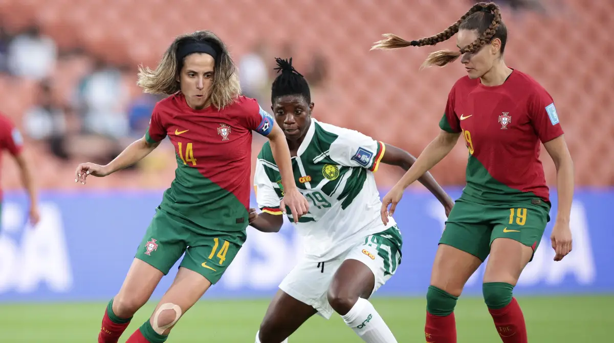 A seleção portuguesa feminina de futebol na qualificação para o Mundial de 2023.