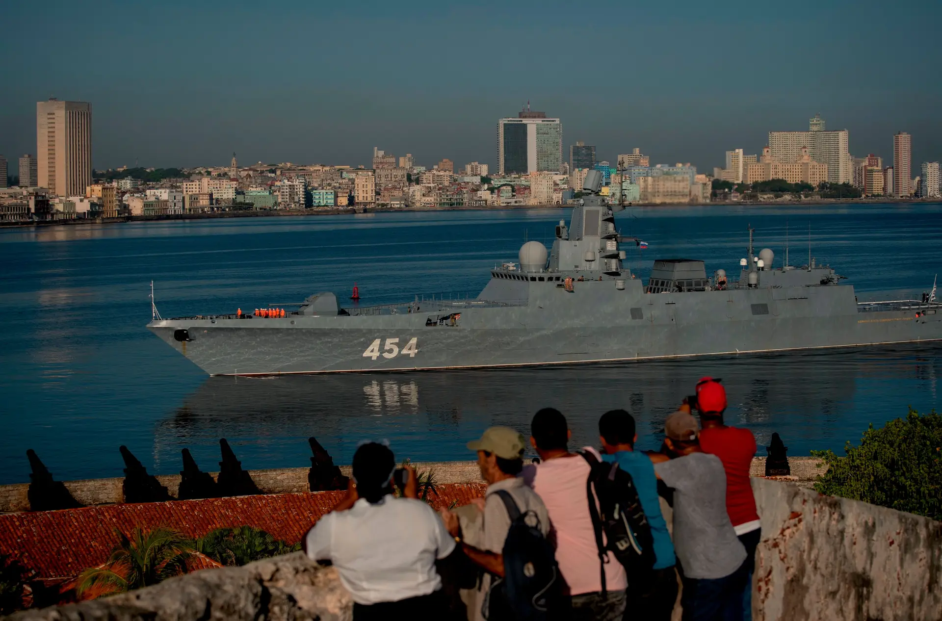 fragata militar russa Almirante Gorshkov.