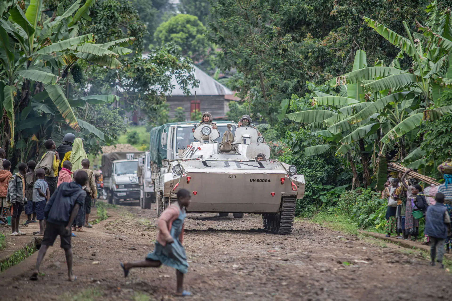 Tanque da ONU na República Democrática do Congo