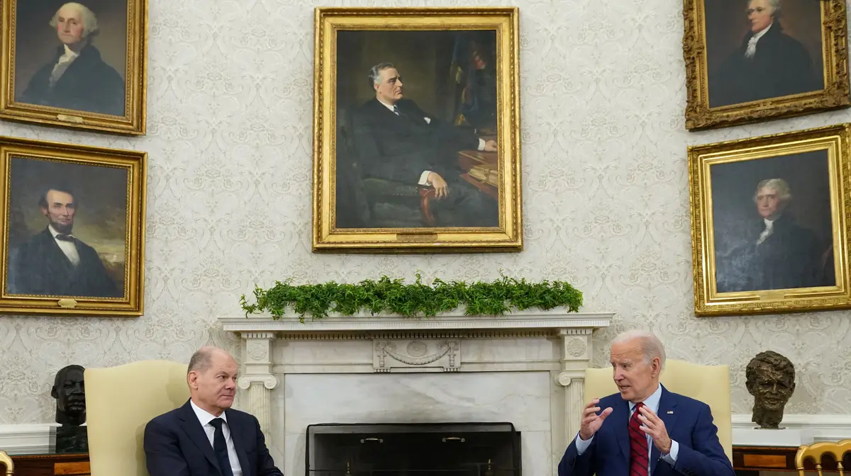 Olaf Scholz e Joe Biden
