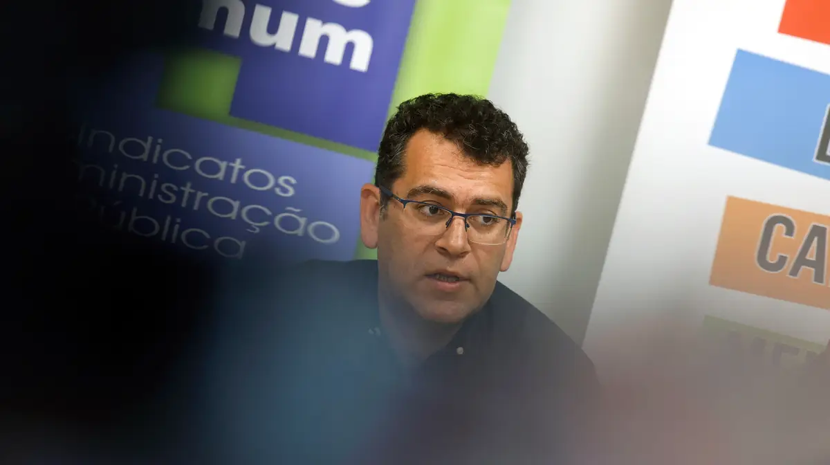 O dirigente da Frente Comum de Sindicatos da Administração Pública, Sebastião Santana