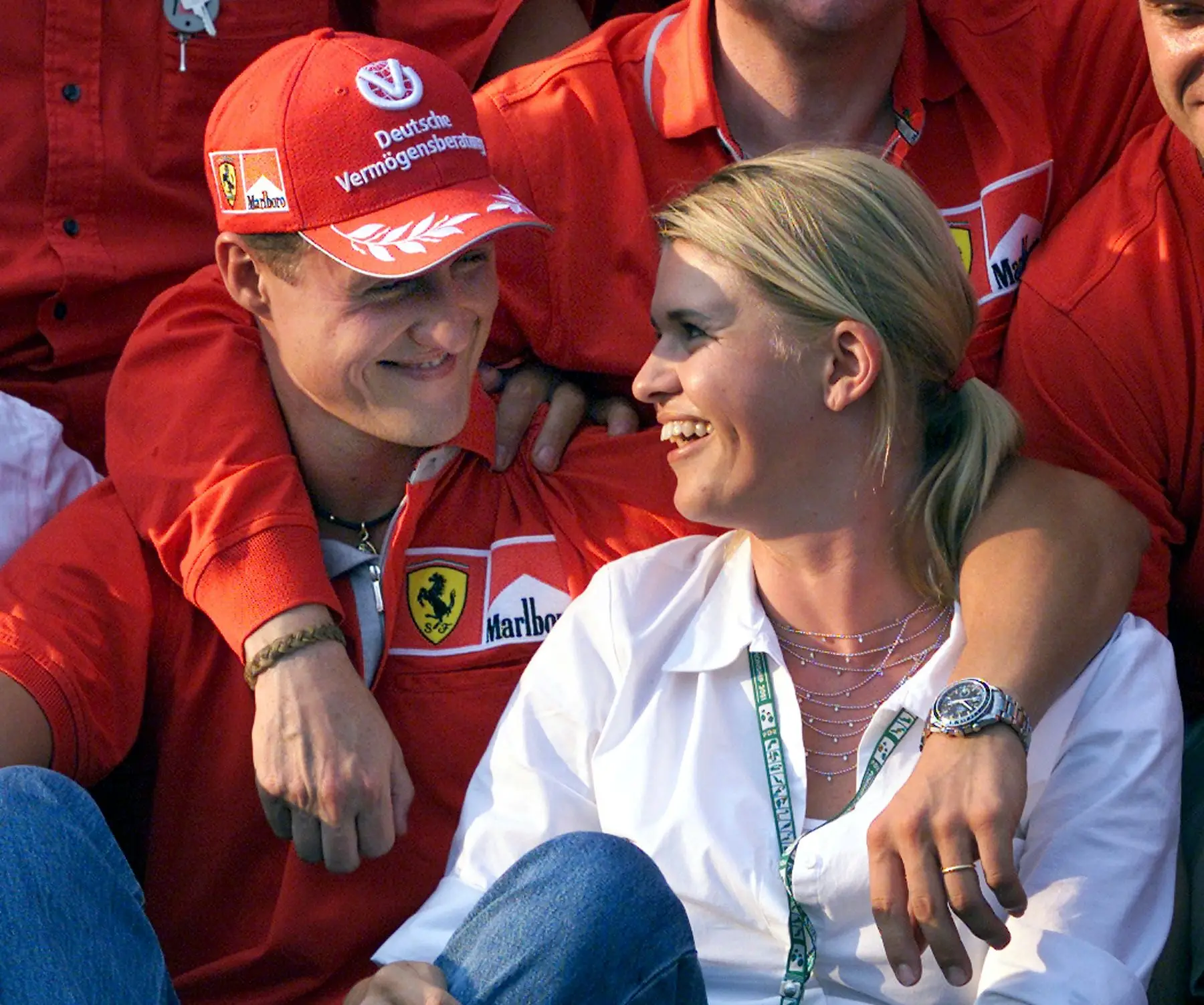Michael e Corinna Schumacher em 2001