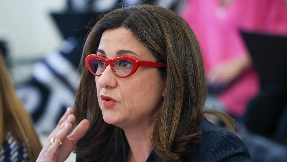 A presidente executiva da TAP, Christine Ourmières-Widener, fala durante a sua audição perante a Comissão Parlamentar de Inquérito à Tutela Política da Gestão da TAP, na Assembleia da República, em Lisboa
