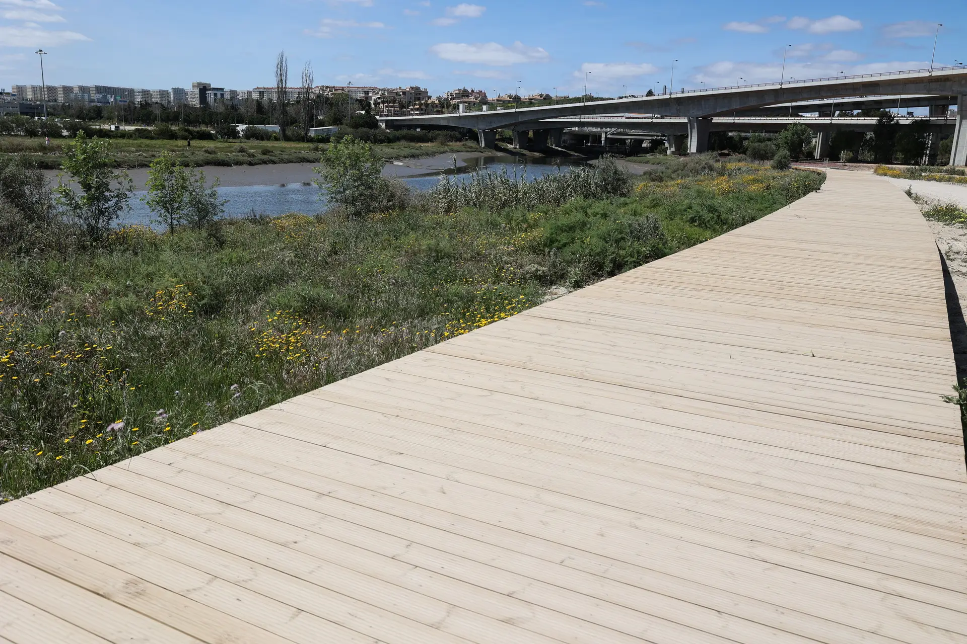 As obras de preparação do recinto do Parque Tejo-Trancão para a Jornada Mundial da Juventude (JMJ) de Lisboa 2023