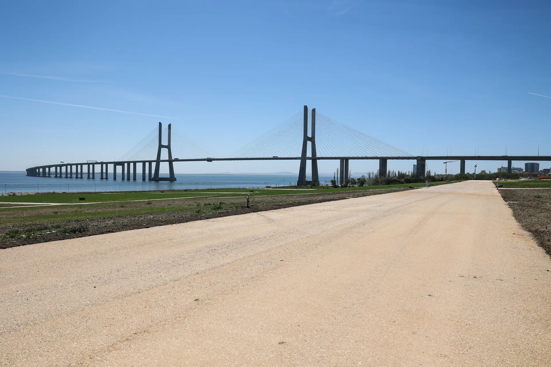 As obras de preparação do recinto do Parque Tejo-Trancão para a Jornada Mundial da Juventude (JMJ) de Lisboa 2023
