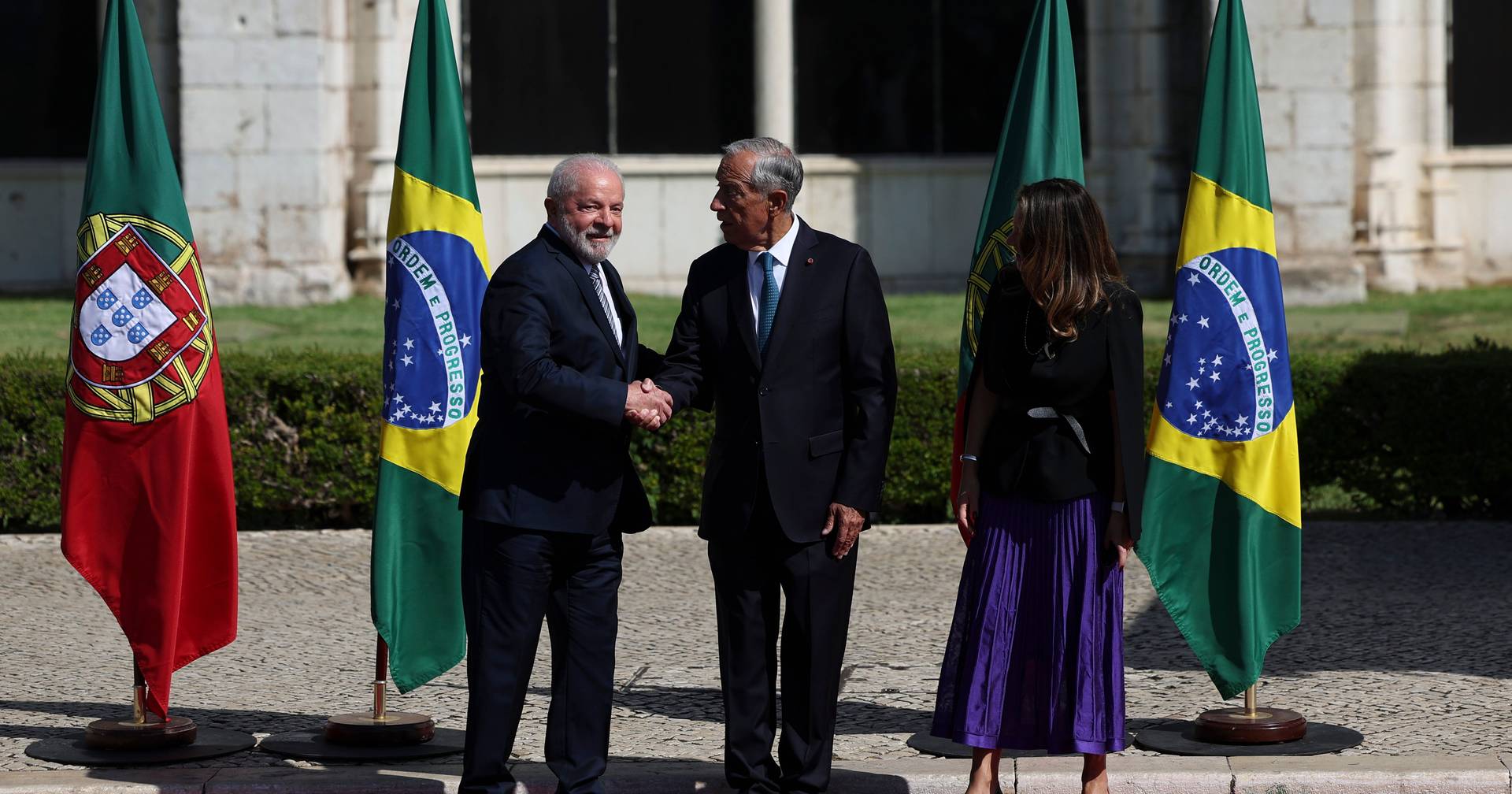 Lula da Silva en Portugal: El presidente brasileño se encuentra con Marcelo e Costa