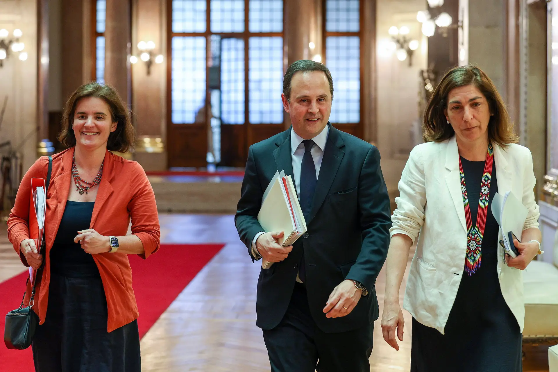 Mariana Vieira da Silva, Fernando Medina e Ana Catarina Mendes