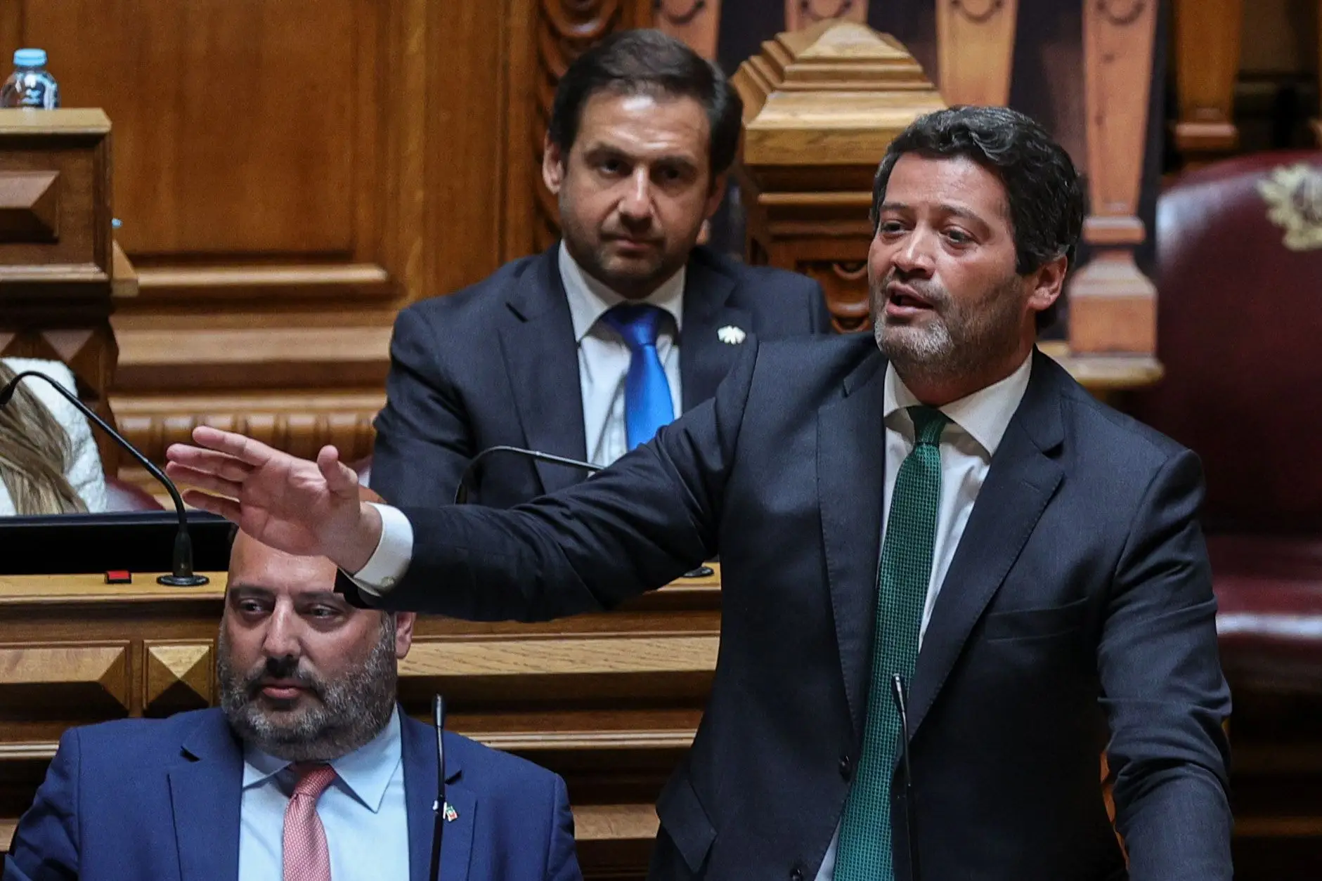Presidente e deputado do CHEGA, André Ventura na Assembleia da República