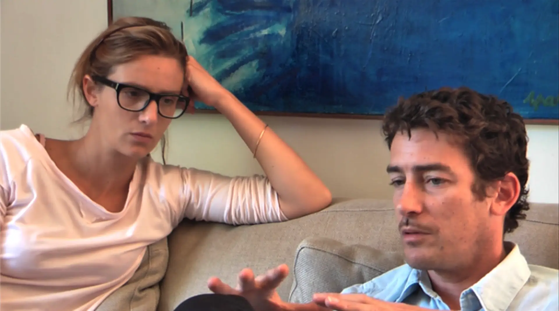 Beatriz Batarda e Marcello Urgeghe durante os ensaios de "Sangue do Meu Sangue": o cinema observa o trabalho do próprio cinema