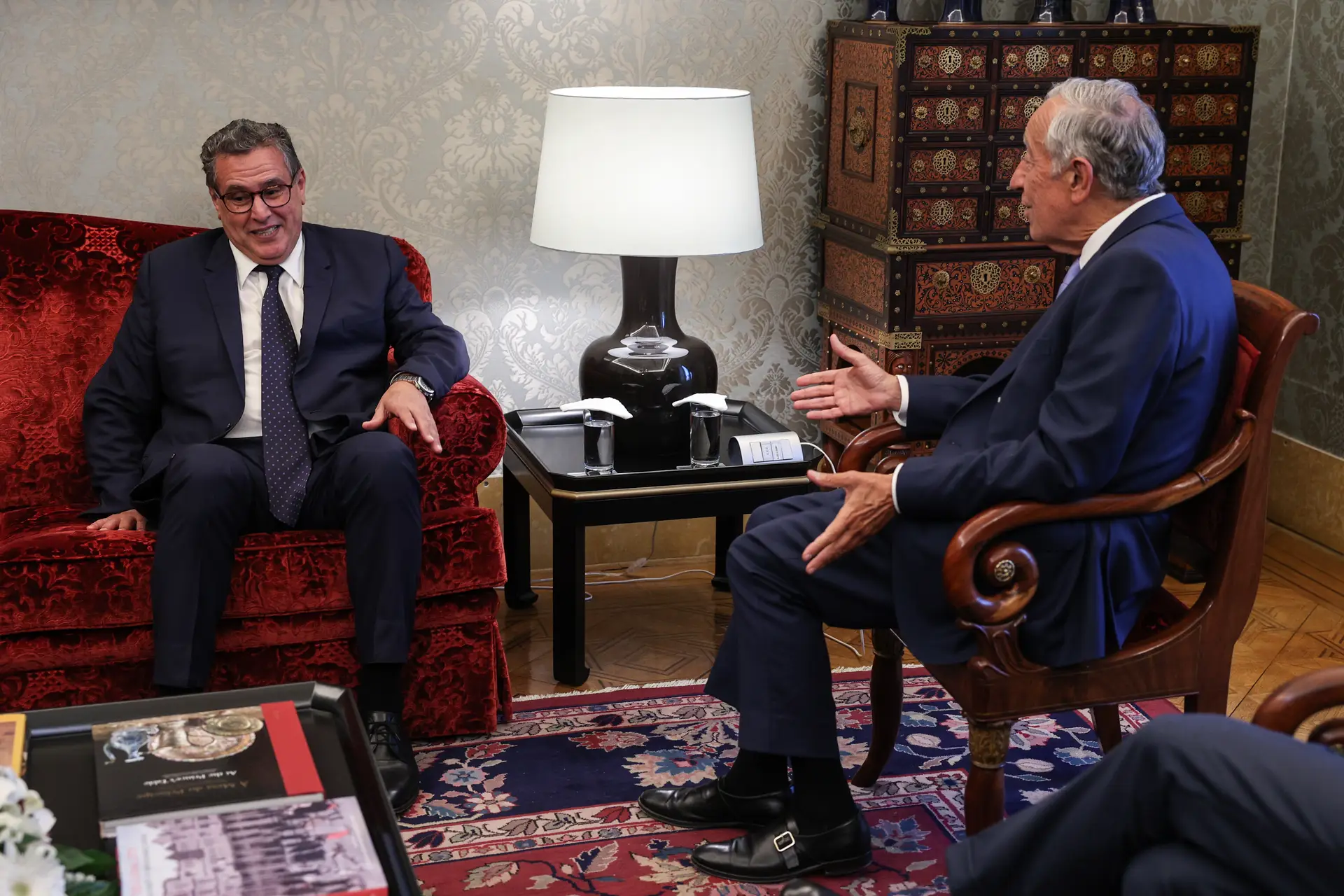 PM de Marrocos Aziz Akhannouch recebido pelo Presidente português
