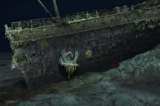 Perspetiva inédita do Titanic em 3D revela detalhes do navio no fundo do mar