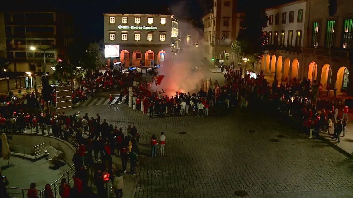 Festejos 38.º campeonato do Benfica na Covilhã