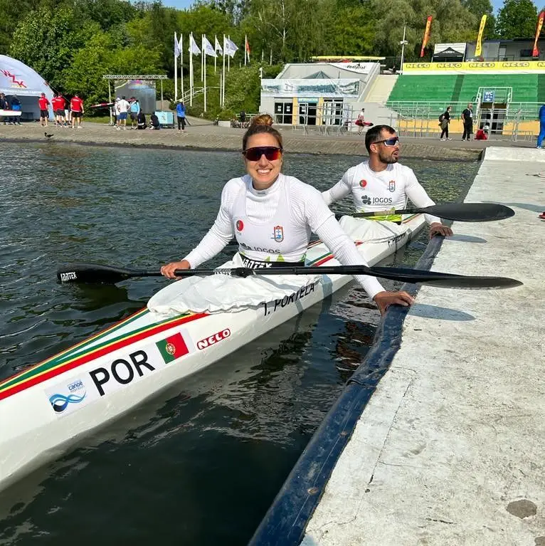 Fernando Pimenta e Teresa Portela conquistam medalha de ouro em K2 500 em Poznan