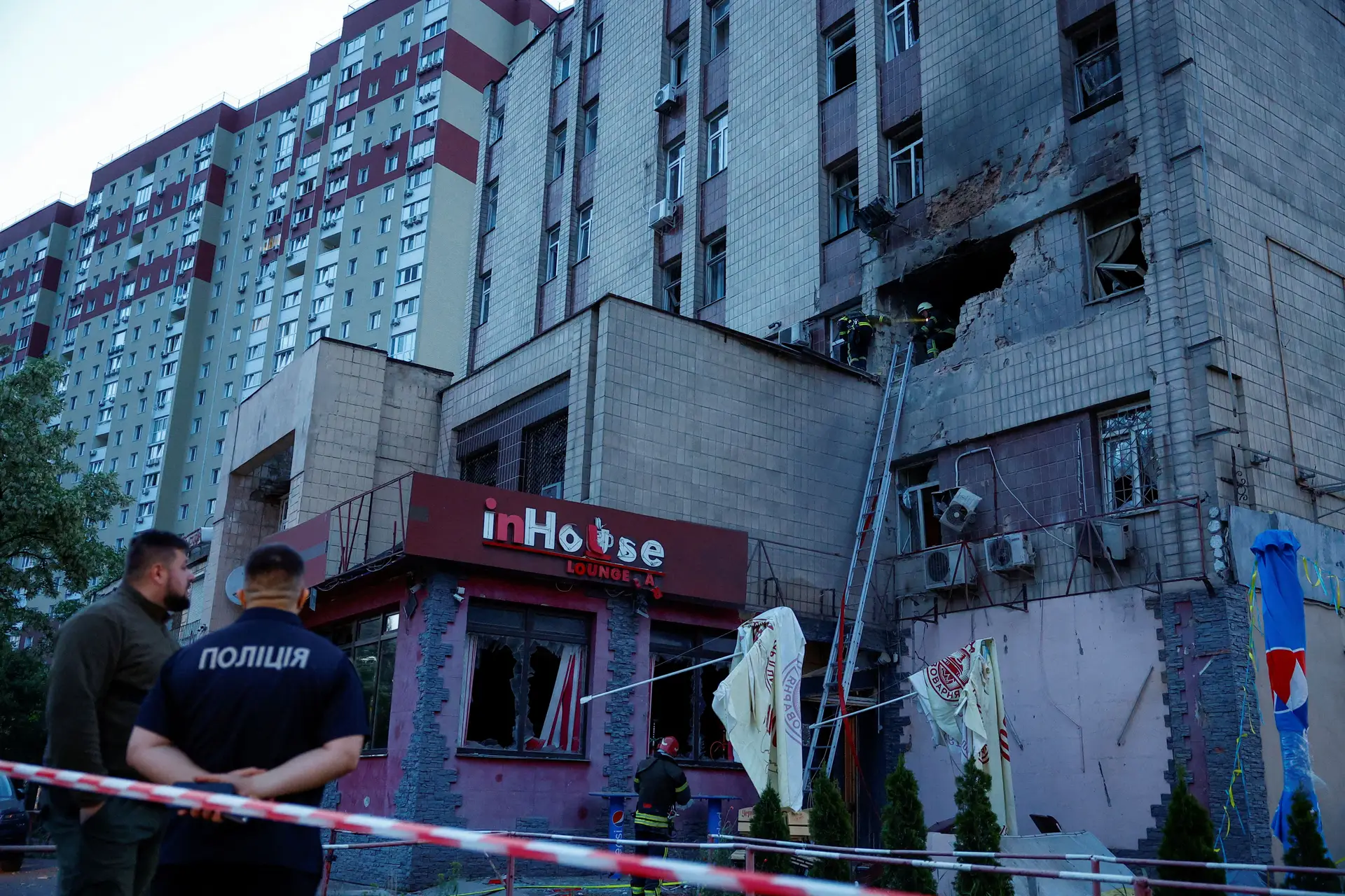 Um morto e um ferido em Kiev depois de ataque com drones