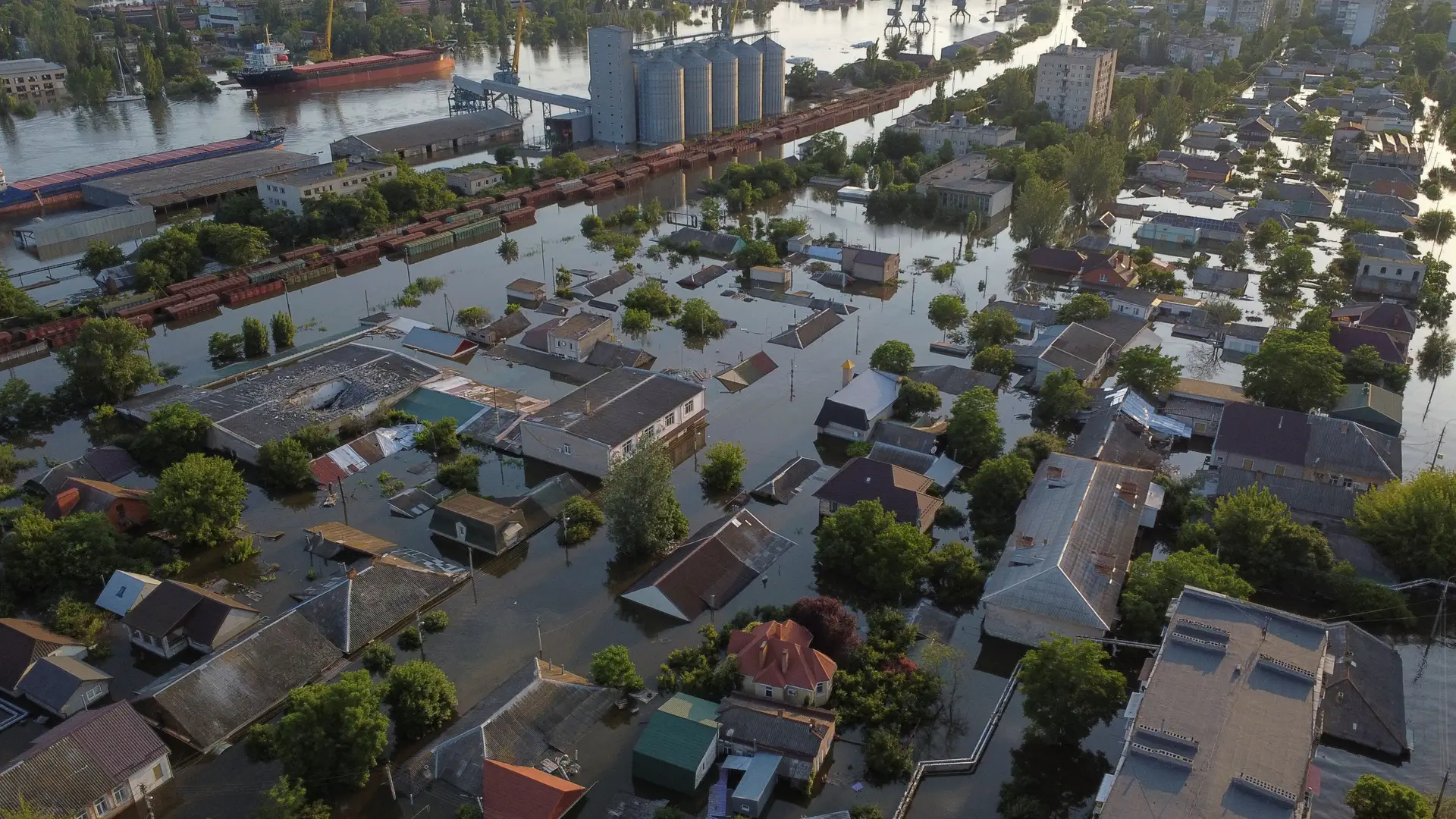Inundações em Kherson