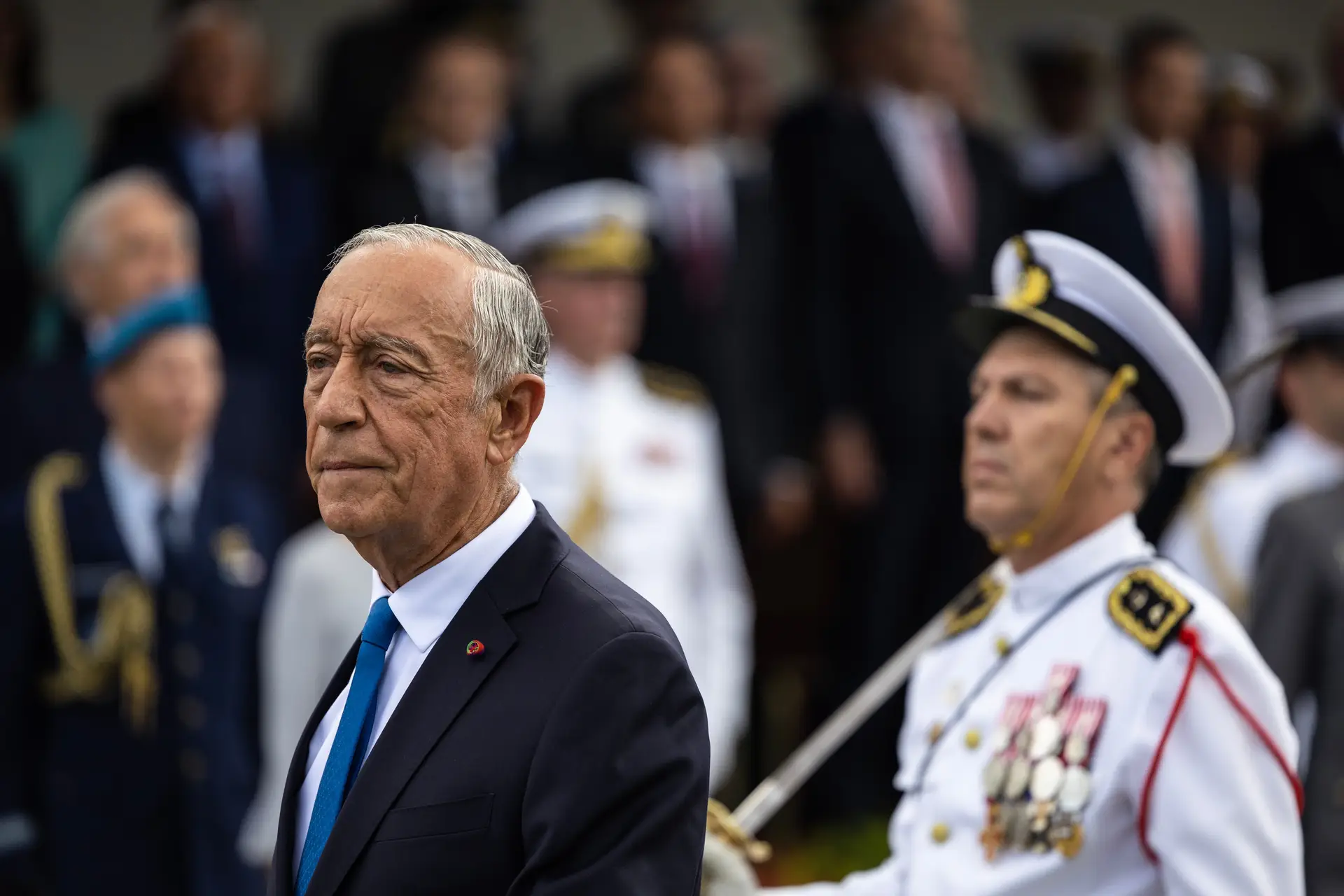 Presidente da República, Marcelo Rebelo Sousa, nas cerimónias do 10 de Junho