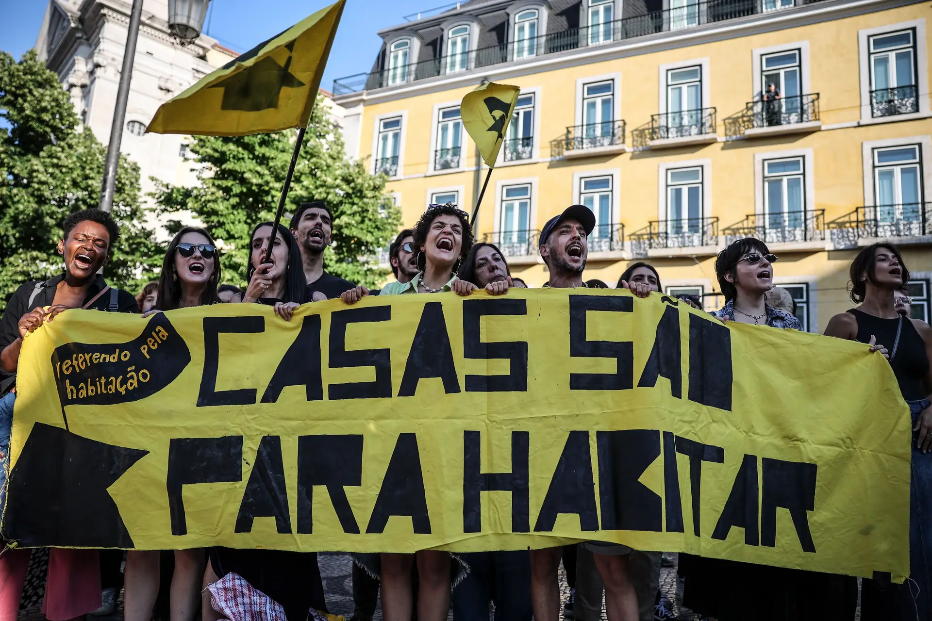 Protesto "O + Habitação não serve a população!", em Lisboa