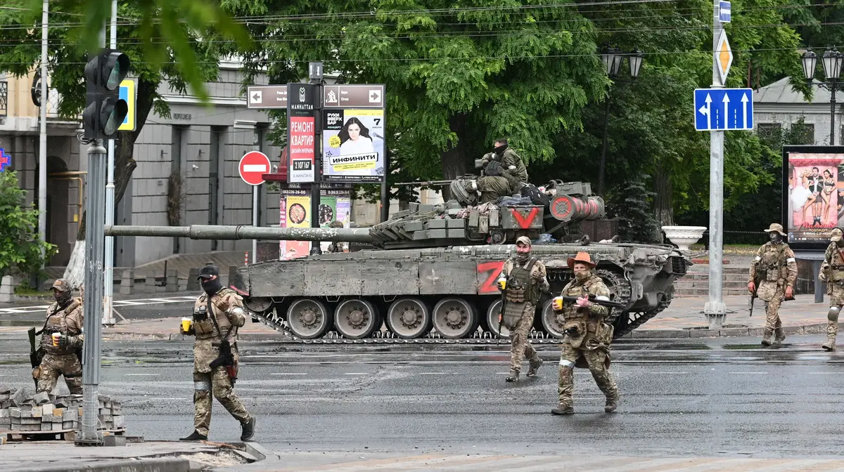 Mercenários da Wagner em Rostov, Rússia