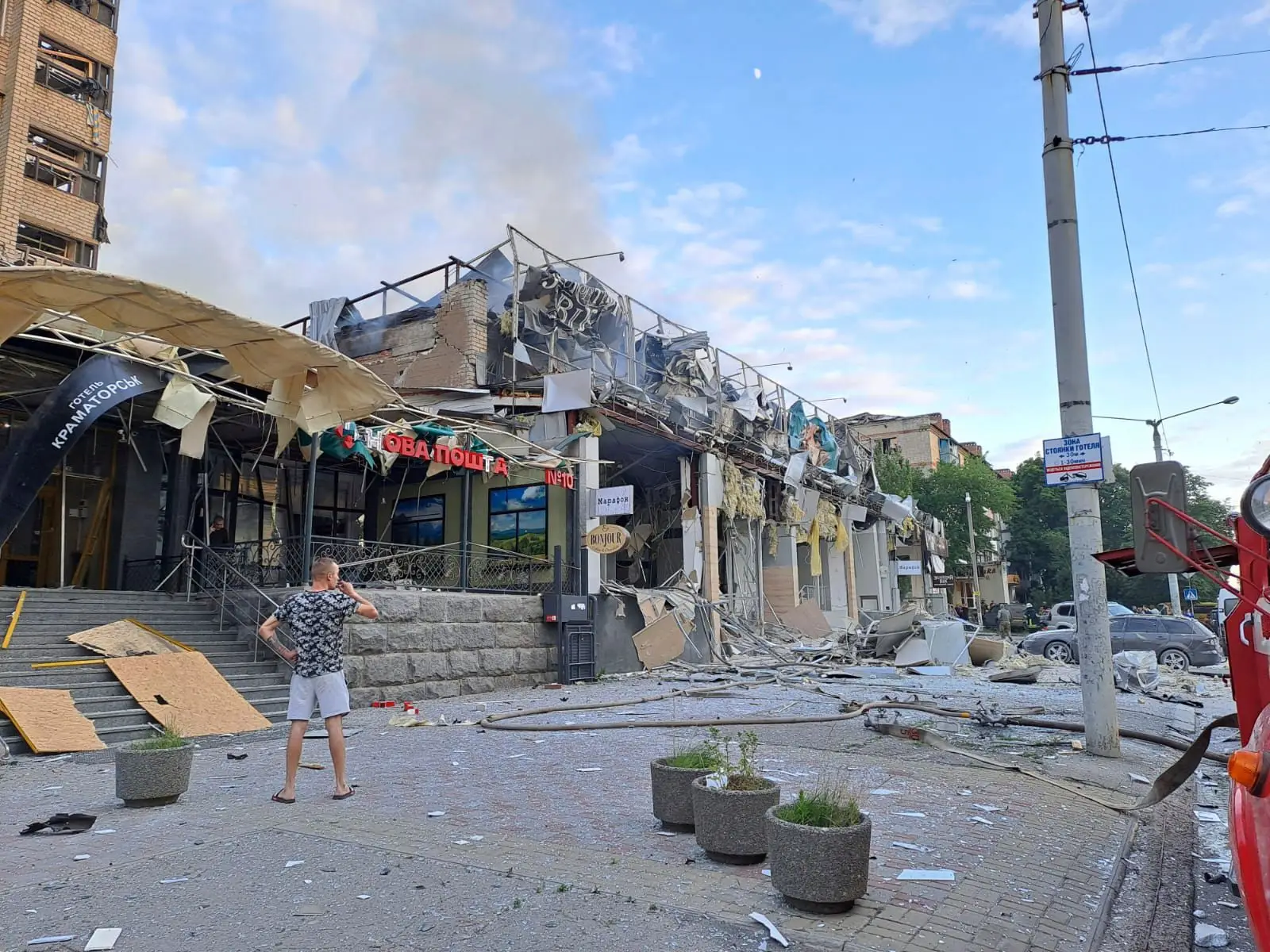 Ataque russo a restaurante ucraniano