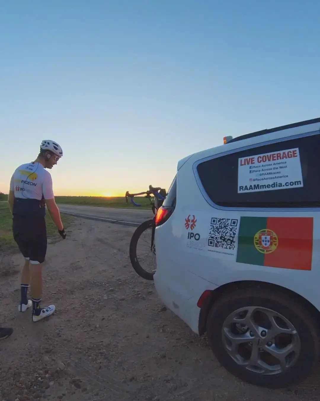 João Pombinho na Race Across America (RAAM).