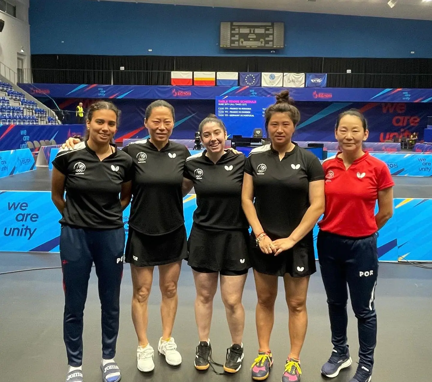 Seleção feminina de ténis de mesa nos Jogos Europeus