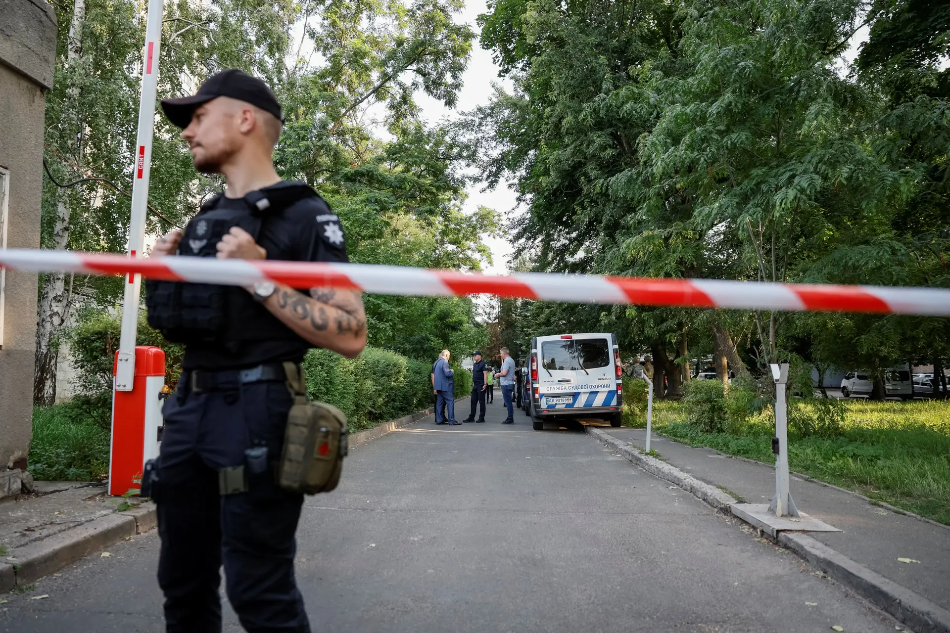 Tribunal em Kiev foi alvo de ataque
