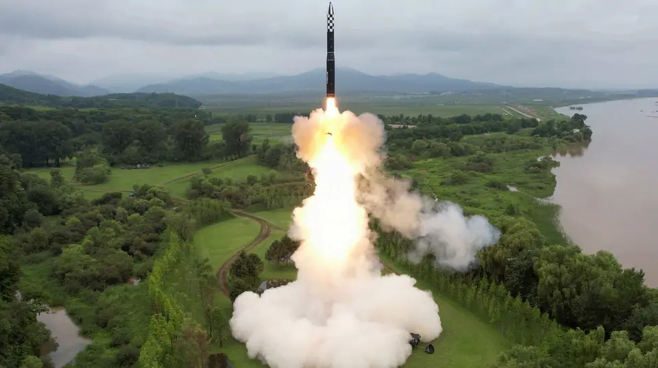 Míssil balístico intercontinental da Coreia do Norte Hwasong-18, 13 de julho de 2023