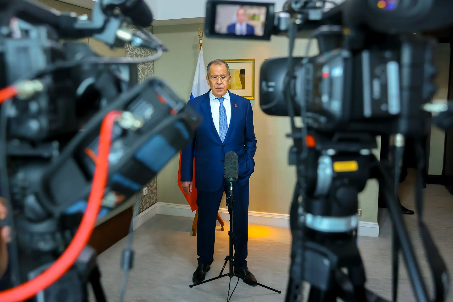 Sergei Lavrov, ministro dos Negócios Estrangeiros da Rússia