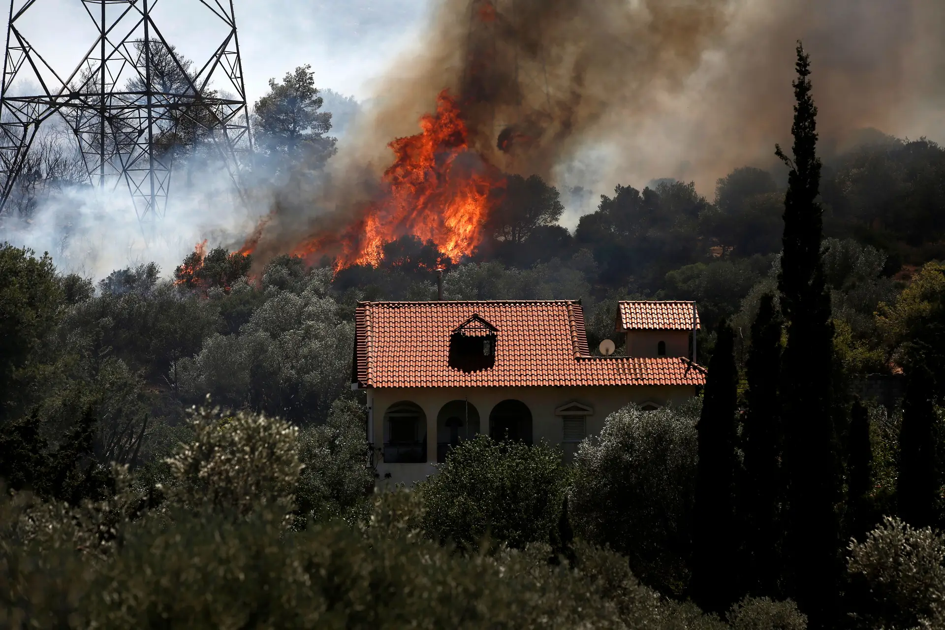 Incêndio na Grécia: MNE garante acompanhamento a portugueses registados na região
