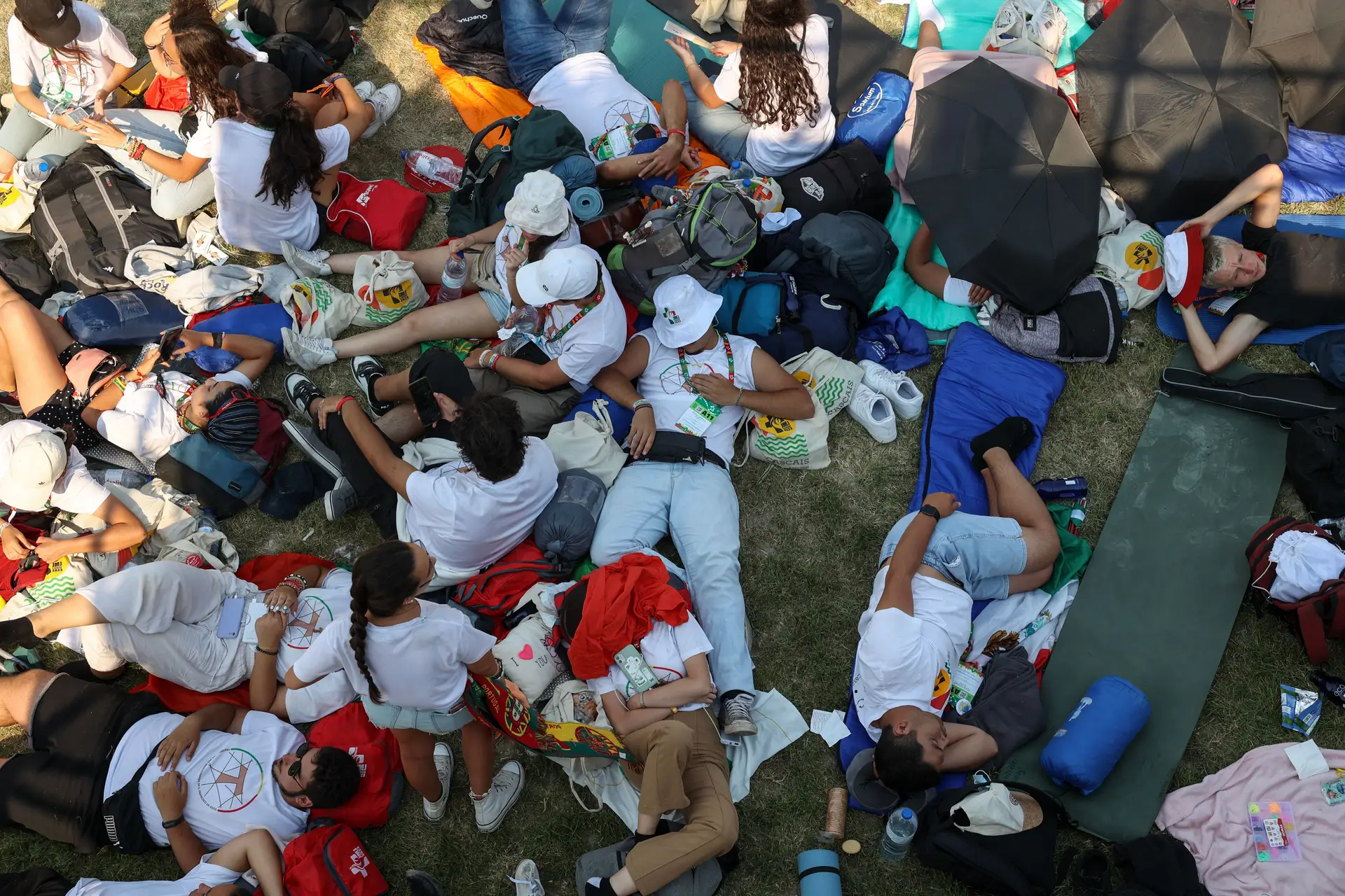 A alegria no meio do "caos" na chegada da JMJ ao Parque Tejo