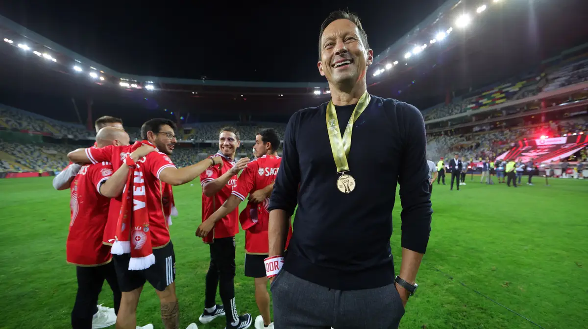 Roger Schmidt após a vitória do Benfica na Supertaça.