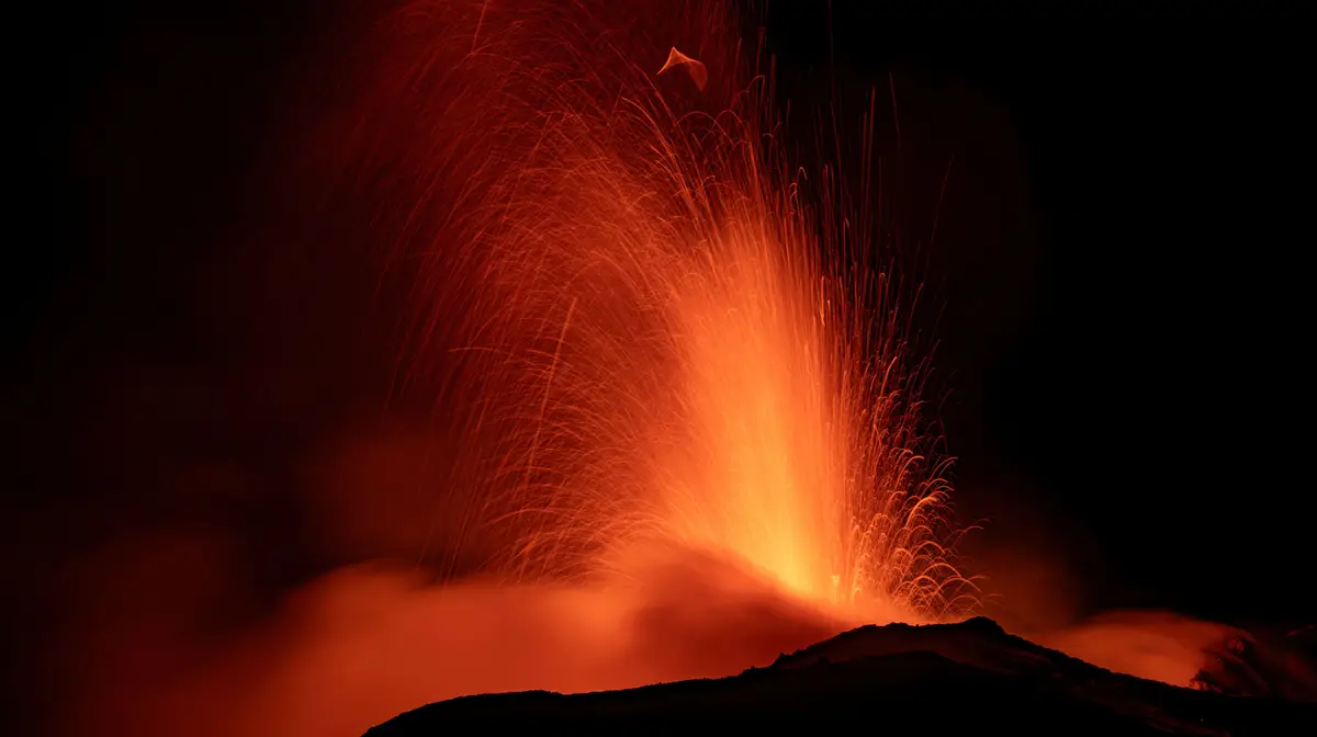 Vulcão Etna na ilha italiana de Sicília