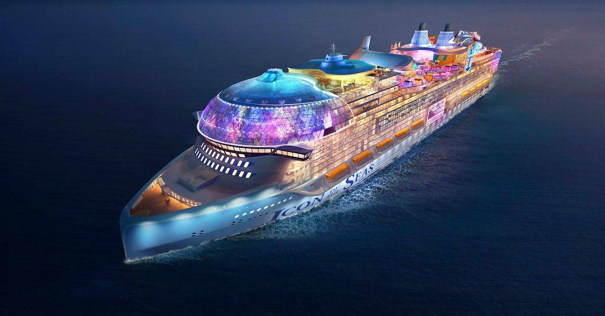 Conheça o Icon of the Seas o maior navio do mundo que estará pronto em
