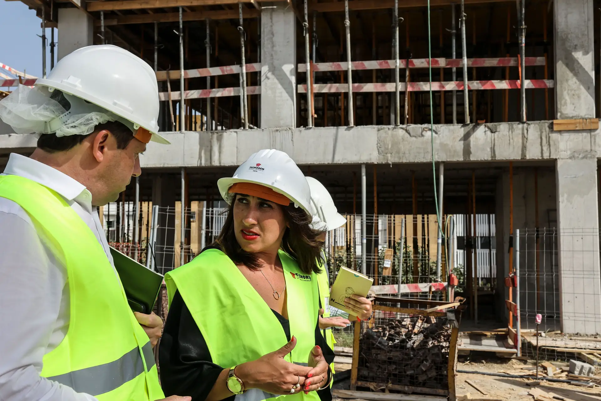 Ministra da Habitação Marina Gonçalves, em Almada