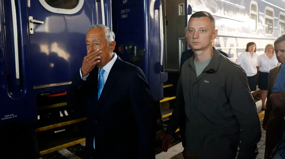 O Presidente da República, Marcelo Rebelo de Sousa em Kiev, na Ucrânia