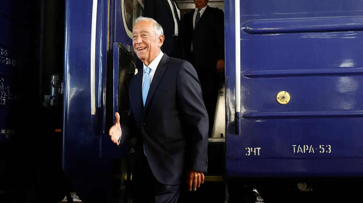Presidente da República, Marcelo Rebelo de Sousa, em Kiev, na Ucrânia