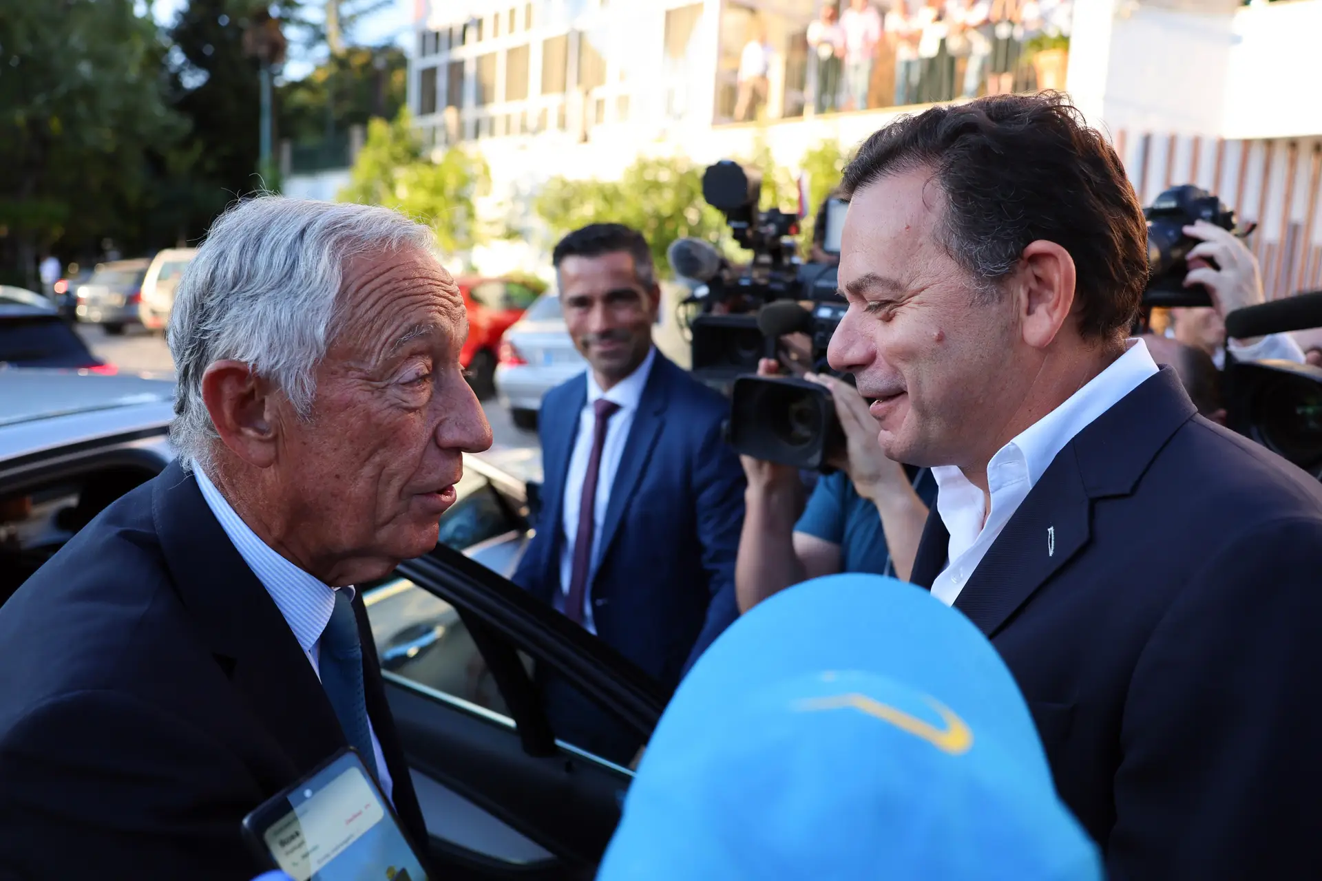 Marcelo Rebelo de Sousa e Luís Montenegro na Universidade de Verão do PSD